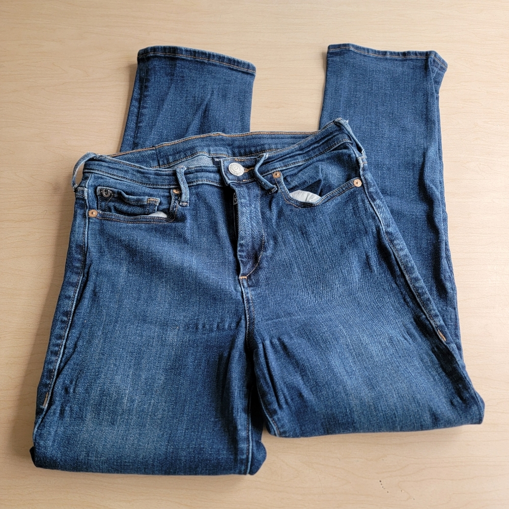 True Religion Dark Blue Straight Leg Jeans 27